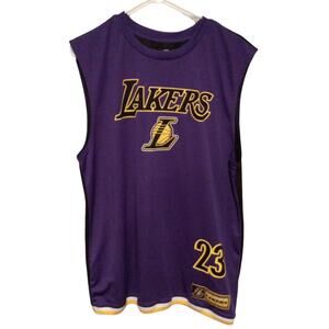 NBA Los Angeles Lakers LeBron James #23 Purple Tank Top Jersey Men’s Size Large